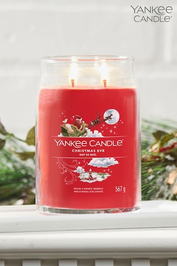 Yankee Candle Signature Large Jar Scented Candle, Christmas Eve (D30349) | £30