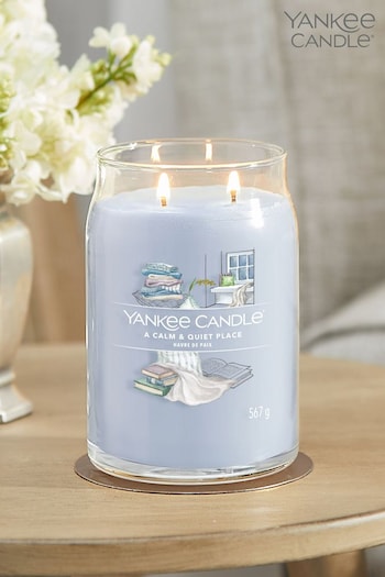 Yankee Candle Signature Large Jar Scented Candle, A Calm & Quiet Place (D30350) | £30