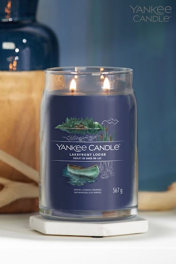 Yankee Candle Signature Large Jar Scented Candle, Lakefront Lodge (D30374) | £30