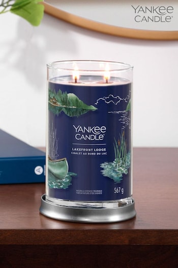Yankee Candle Signature Large Tumbler Scented Candle, Lakefront Lodge (D30405) | £32
