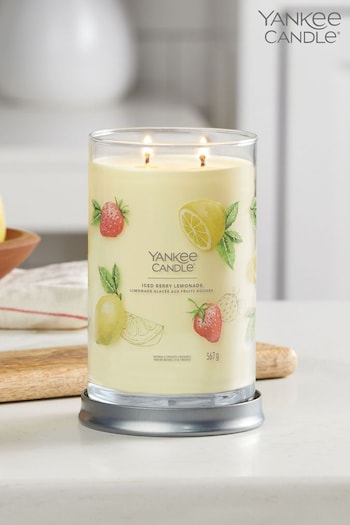 Yankee Candle Signature Large Tumbler Scented Candle, Iced Berry Lemonade (D30406) | £32