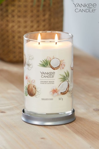 Yankee Candle Signature Large Tumbler Scented Candle, Coconut Beach (D30409) | £32