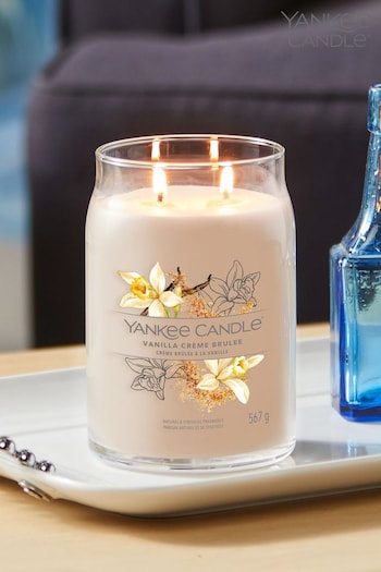 Yankee Candle Signature Large Jar Scented Candle, Vanilla Crème Brûlée (D30412) | £30