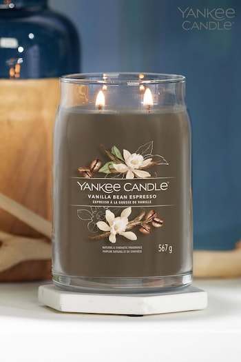 Yankee Candle Signature Large Jar Scented Candle, Vanilla Bean Espresso (D30413) | £30