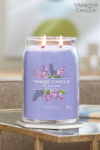 Yankee Candle Signature Large Jar Scented Candle, Lilac Blossoms (D30420) | £30