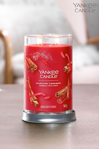 Yankee Candle Signature Large Tumbler Scented Candle, Sparkling Cinnamon (D30440) | £32
