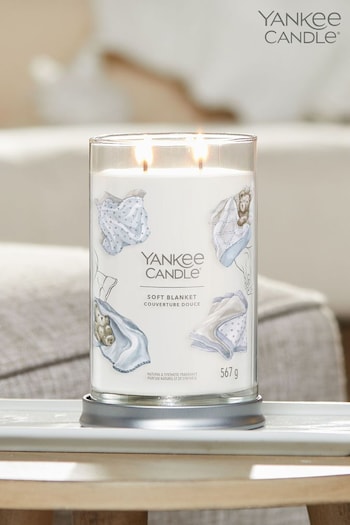 Yankee Candle Signature Large Tumbler Scented Candle, Soft Blanket (D30442) | £32