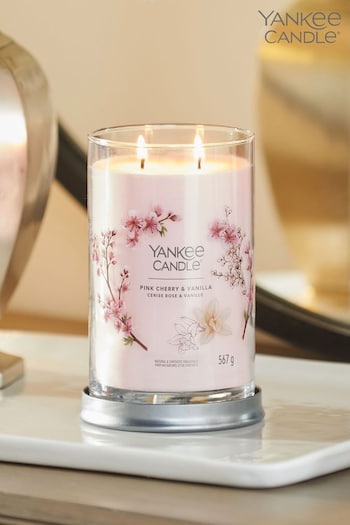 Yankee Candle Signature Large Tumbler Scented Candle, Pink Cherry Vanilla (D30443) | £32