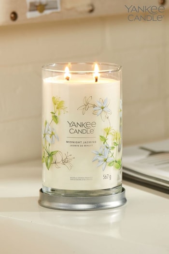 Yankee Candle Signature Large Tumbler Scented Candle, Midnight Jasmine (D30447) | £32
