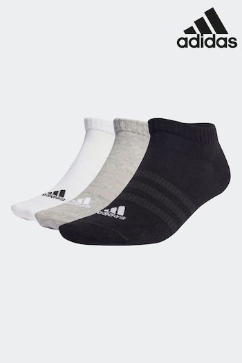 adidas jobs Multi Adult Thin and Light Sportswear Low Cut Socks 3 Pack (D30478) | £10