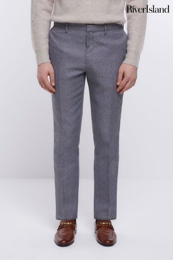 River Island Grey Crinkle Trousers (D30668) | £25