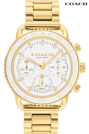 COACH Ladies Gold Tone Cruiser Watch (D30780) | £225
