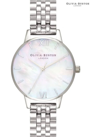Olivia Burton Ladies Mother Of Pearl Bracelet Watch (D30820) | £99
