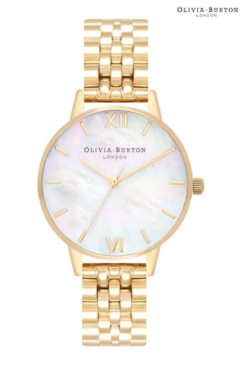 Olivia Burton Ladies Mother Of Pearl Bracelet Watch (D30821) | £99