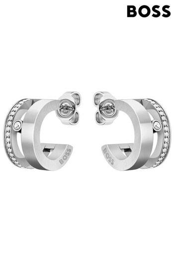 BOSS Silver Jewellery Ladies  Lyssa Earrings (D30835) | £89