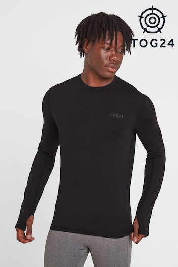 Tog 24 Cool Black Snowdon Thermal Zip Neck Saga T-Shirt (D30859) | £29