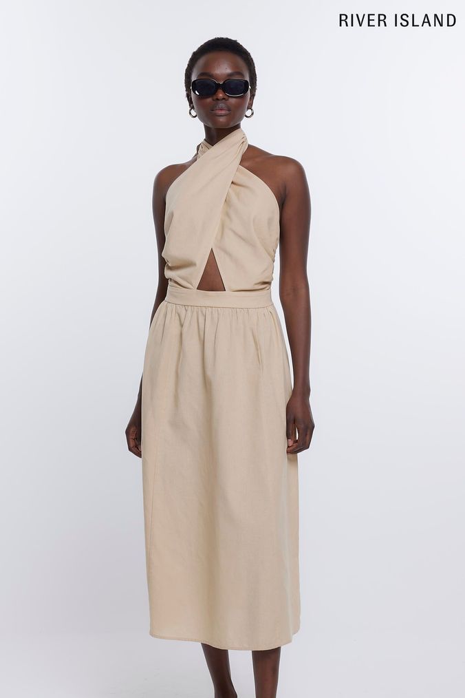 Buy Women s 14 Brown River Island Casual Plain Dresses Online ArvindShops