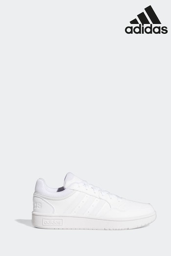 adidas White Originals Hoops 3.0 Low Classic Trainers (D32028) | £60