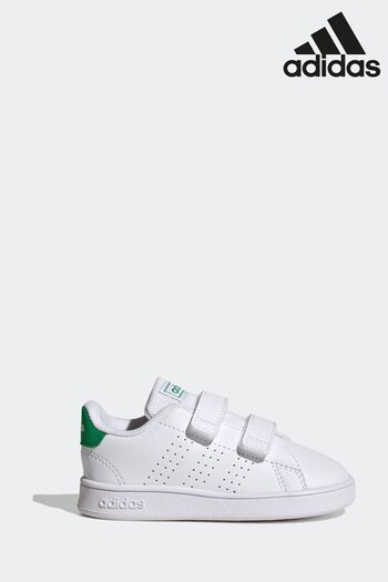 adidas Green/White Advantage Sneakers (D32049) | £25