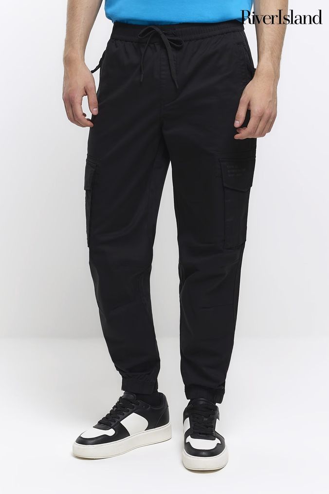 River island discount tapered cargo trousers