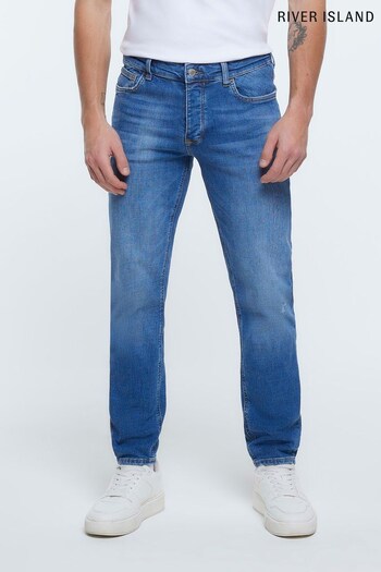 River Island Blue Slim Medium Fedeli Jeans (D32144) | £45