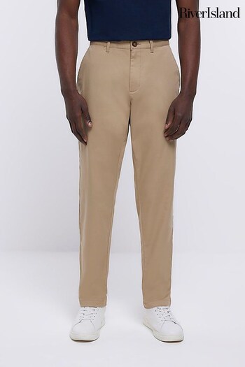 River Island Brown Casual Stretch Chinos (D32189) | £35