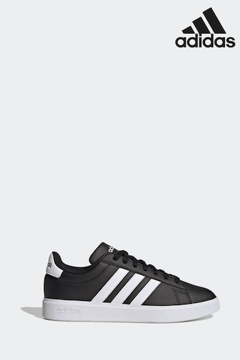 adidas Black/White Grand Court 2.0 Trainers (D32239) | £70