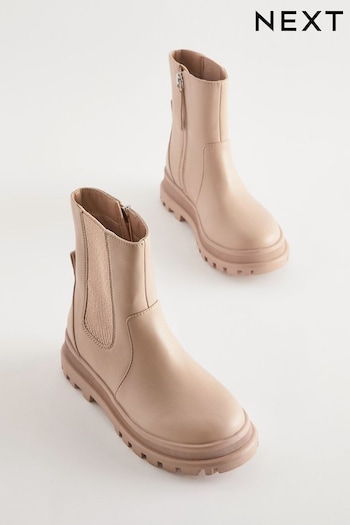 Nude Pink Chunky Chelsea Sock Why Boots (D32375) | £33 - £40