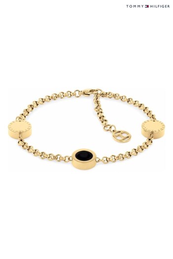 Tommy Hilfiger Ladies Gold Tone Jewellery Iconic Circle Bracelet (D32471) | £79