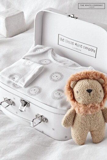 The White Company Lion Baby White Gift Set (D32530) | £40