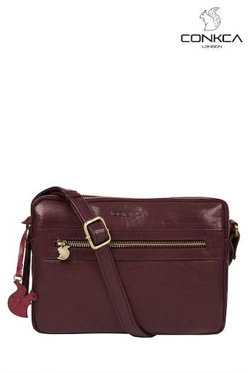Conkca Drew Leather Cross-Body Bag (D32561) | £59