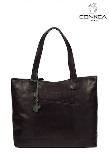 Conkca Patience Leather Tote Bag (D32588) | £75