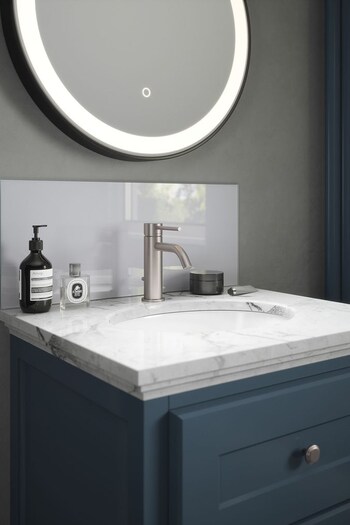 Silver Bathroom Splashback 60x25cm (D32632) | £79