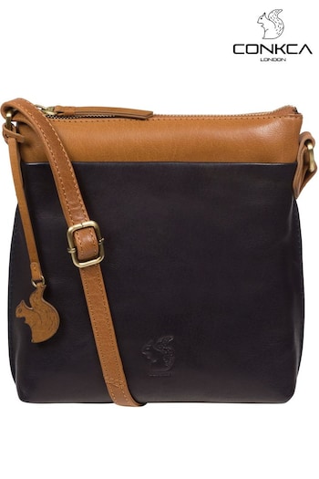 Conkca Nikita Leather Cross-Body Bag (D32746) | £49