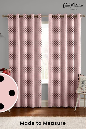 Cath Kidston Pink Spot Made To Measure Curtains (D32886) | £82