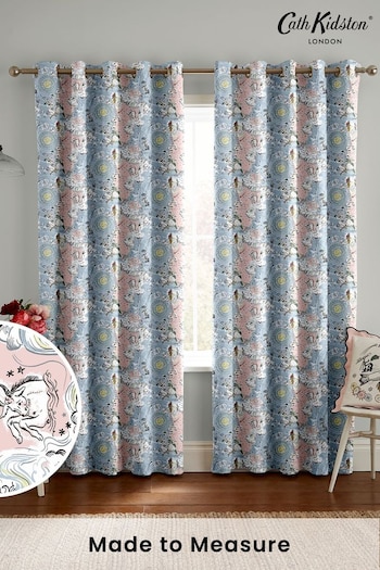 Cath Kidston Blue Power To The Peaceful Made To Measure Curtains (D32891) | £82
