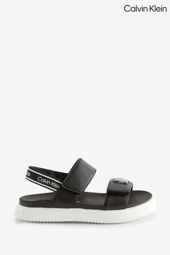 Calvin Klein Newborn Black Velcro Sandals (D32992) | £68