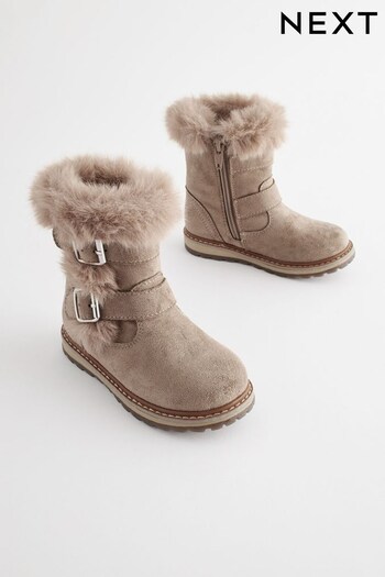 Mink Grey Pull-On Boots (D33318) | £28 - £32