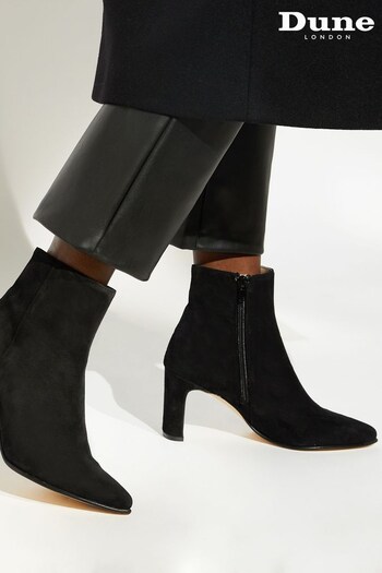 Dune London Otta Mid Heel Pointed Ankle Boots (D33410) | £160