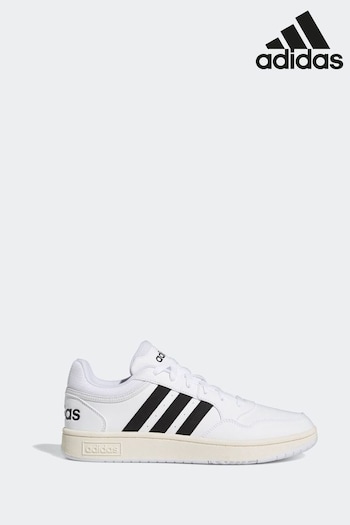 adidas White Sportswear Adult Hoops 3.0 Low Classic Vintage Trainers (D33529) | £60