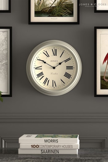 Jones Clocks Pepper Grey Venetian Wall Clock (D33631) | £33