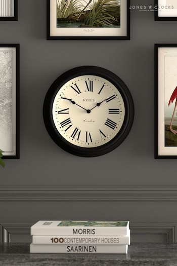Jones Clocks Black Venetian Wall Clock (D33633) | £33