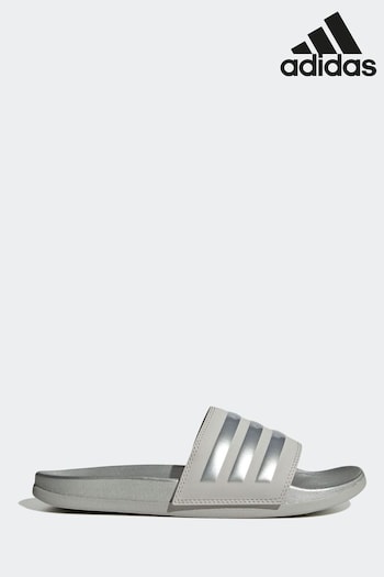 adidas Grey Sportswear Adult Adilette Comfort Slides (D33677) | £38