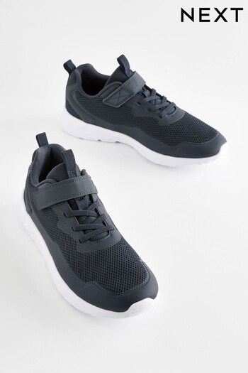 Navy Blue Wide Fit (G) Single Strap Trainers (D33720) | £13 - £16.50