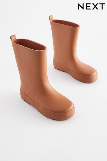 Chocolate Brown Rubber Wellies (D33824) | £16 - £19
