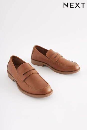 Tan Brown Saddle Loafers (D33931) | £26 - £32