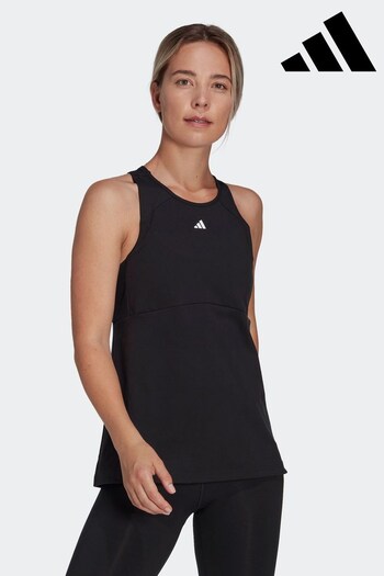 adidas Black Performance Training Studio Vest Top (D33945) | £28