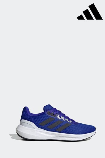 adidas Blue/Black Runfalcon 3.0 Trainers (D34008) | £50