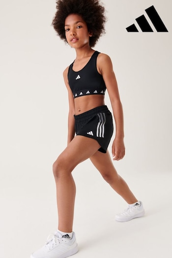 adidas Black Sportswear Training Aeroready 3-stripes Knit Shorts (D34161) | £23