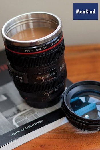 MenKind Camera Lens Mug With Lid (D34184) | £15